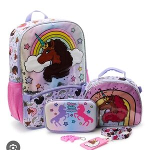 Unicorn Backpack and Lunch Set
